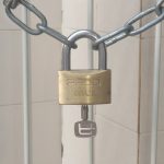 Padlock with chain